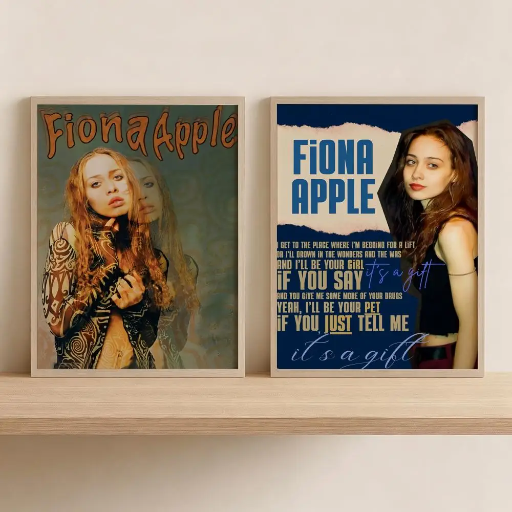 F-Fiona Apple Singer Painting Calligraphy Modern Canvas Wall Art for Bedroom & Living Room | Home Decor Gift