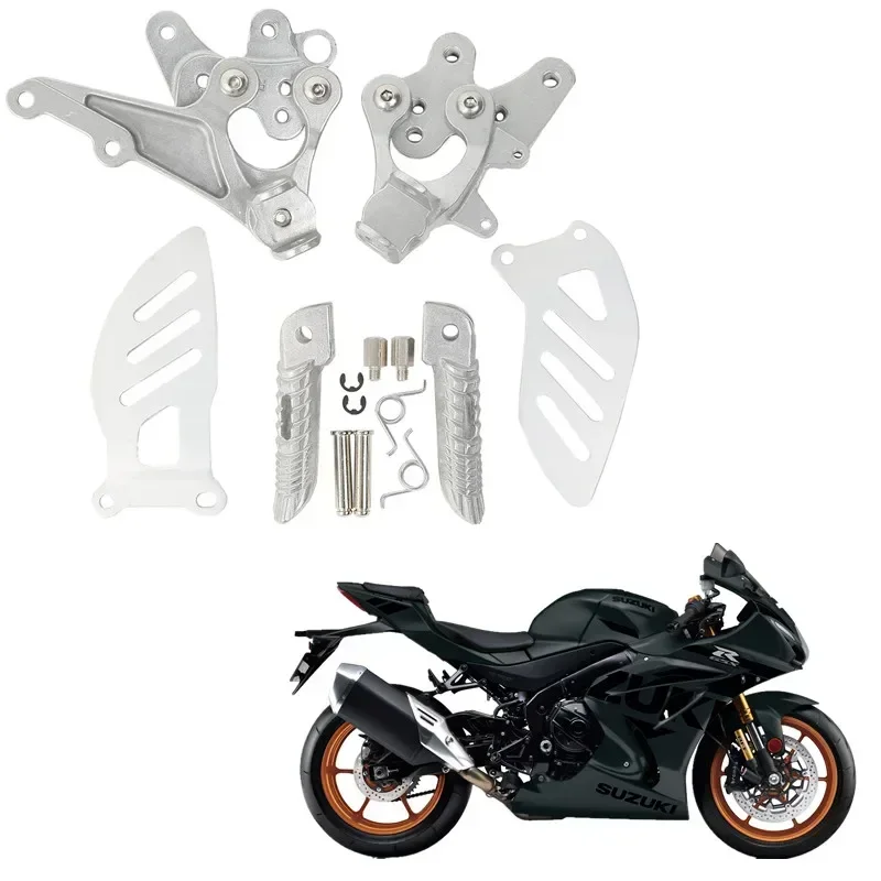

Для Suzuki GSX-R 1000 2009-2016 GSXR 600 750 2011-2018 детали мотоцикла передние подножки для водителя кронштейн подставки для ног