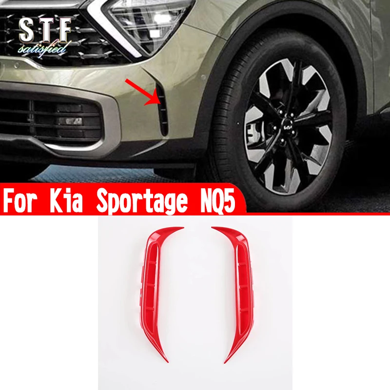 

For Kia Sportage NQ5 2022 2023 2024 Car Accessories ABS Front Fog Light Cover Trim Molding Decoration Stickers