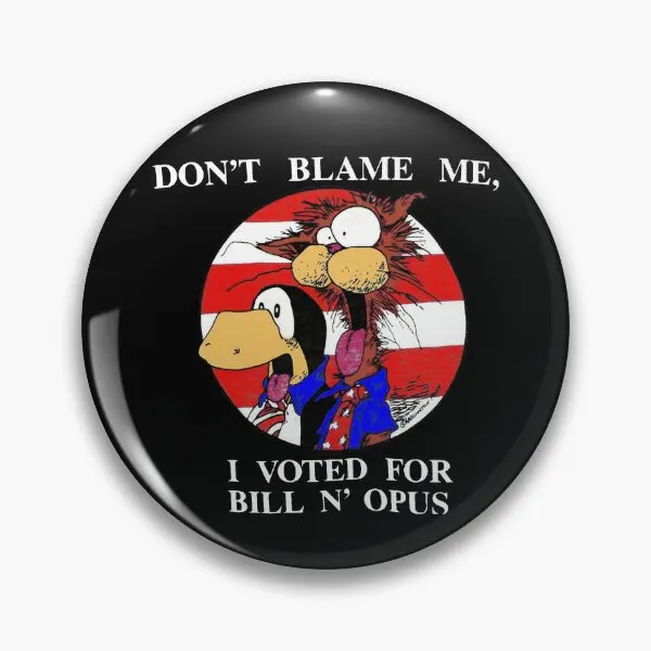 Bloom County Bill The Cat Don T Blame Me  Soft Button Pin Jewelry Collar Badge Gift Fashion Decor Clothes Cartoon Lapel Pin