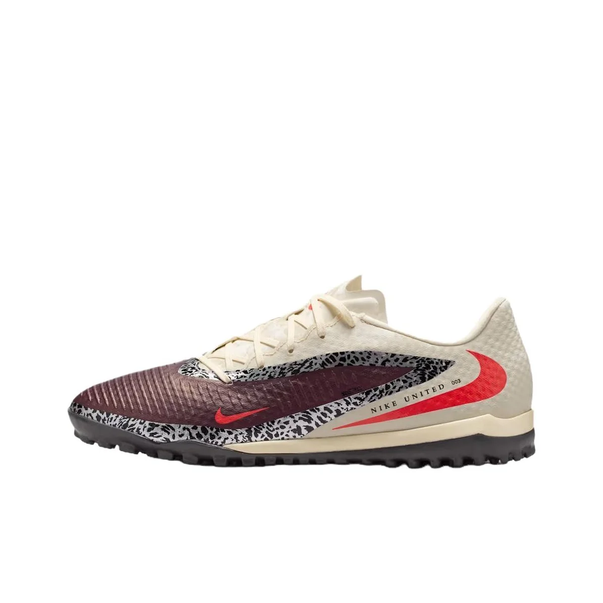Nike Phantom 6 Artificial Turf Soccer Shoes Unisex Beige Red IO8449-661