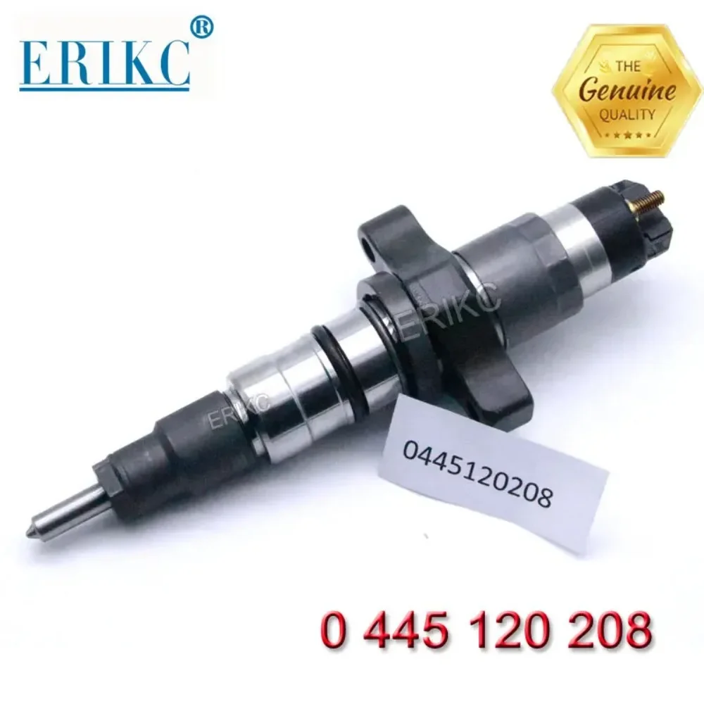 ERIKC 0 445 120 208 Excavator Genuine New Injector 0445 120 208 Complete Auto Diesel Part Injector 0445120208