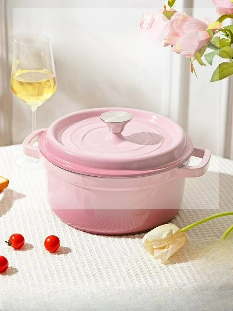 

Эмалированная чугунная бытовая запеканка для супа с антипригарным покрытием, чашка для тушения