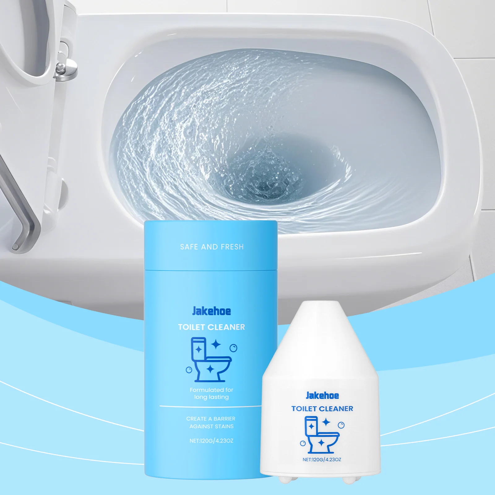 

Toilet Cleaner - Bathroom Stain Removal Odor Eliminator Fresh Scent Toilet Bowl Descaling Cleaner for Daily Toilet Maintenance