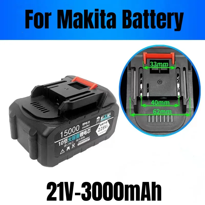 For Makita.21V 228VF 328VF Rechargeable lithium-ion batteries.Suitable for large electric tools, pistol drills, and screwdrivers