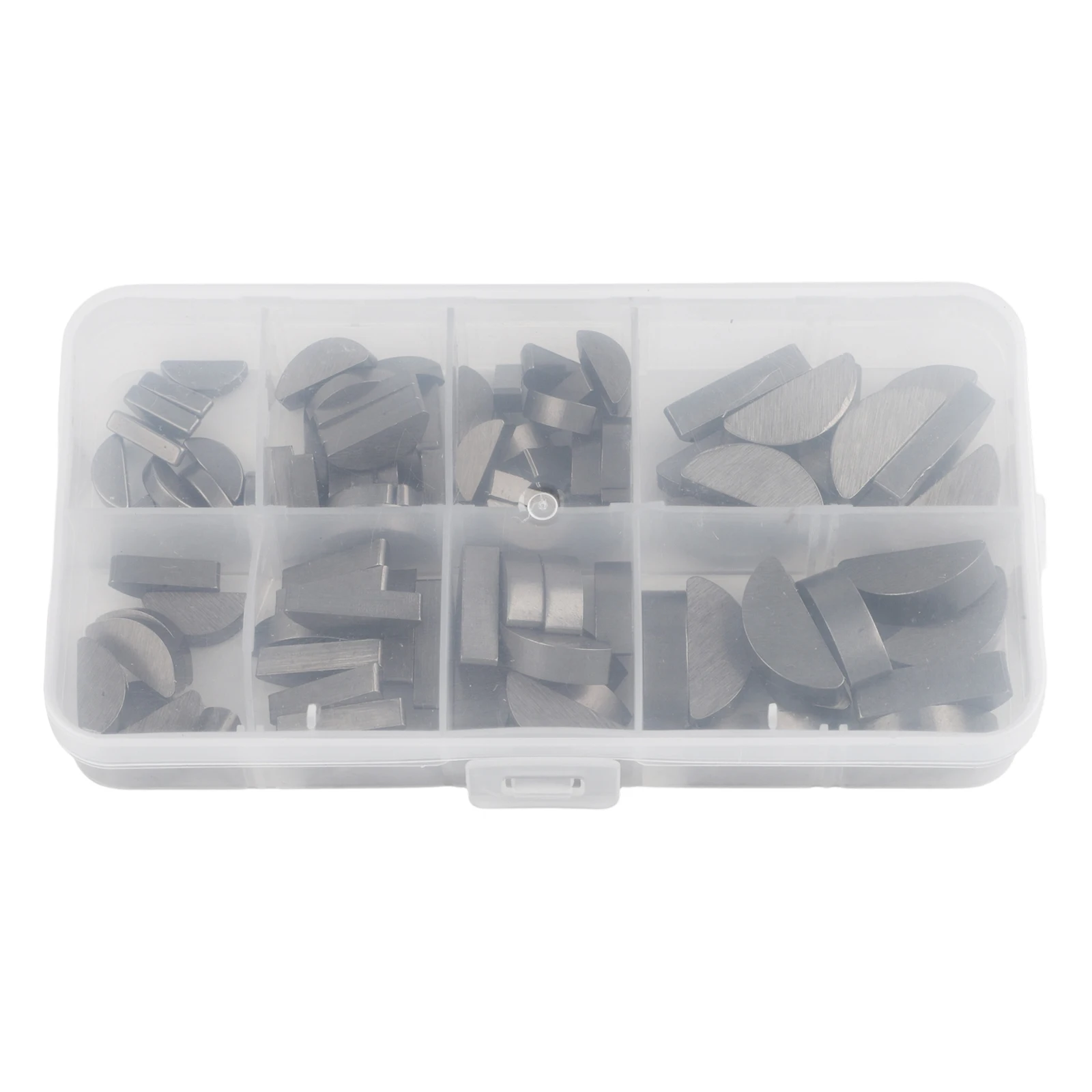 C Type Half Moon Keys 8 Sizes Compact Packaging Shaft Fastening GB1099 Standard 8-size Combination Sturdy Metal Construction