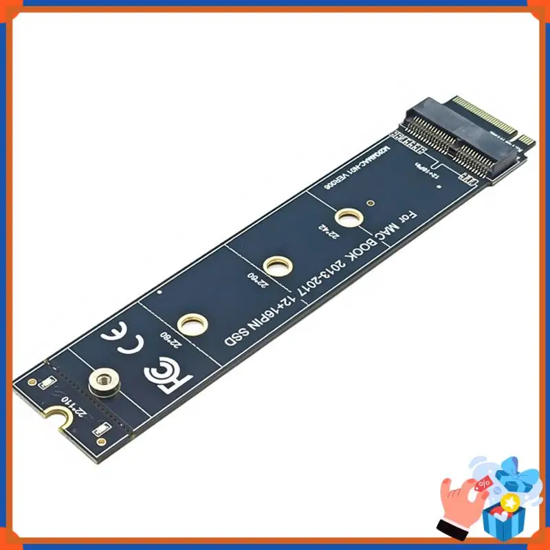 Konwerter Compact do SSD dla 2013 2014 2015 2017 A1465 A1466 12+6Pin SSD na M2 KEY-M NVME Riser Card Adapter