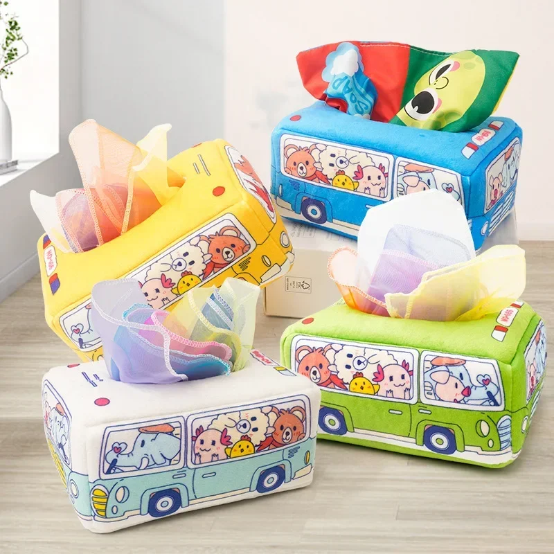 Montessori Toys Can't Tear Apart Tissue Boxes Baby Puzzle Early Educational Learning Sensory Finger Exercise Baby Game Toys