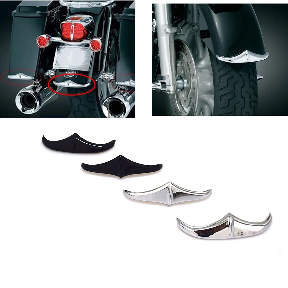 Motorcycle Front Rear Fender Trailing Leading Edge Tip Trim Accent For Harley Electra Road Glide Road King Street Glide2014-2019