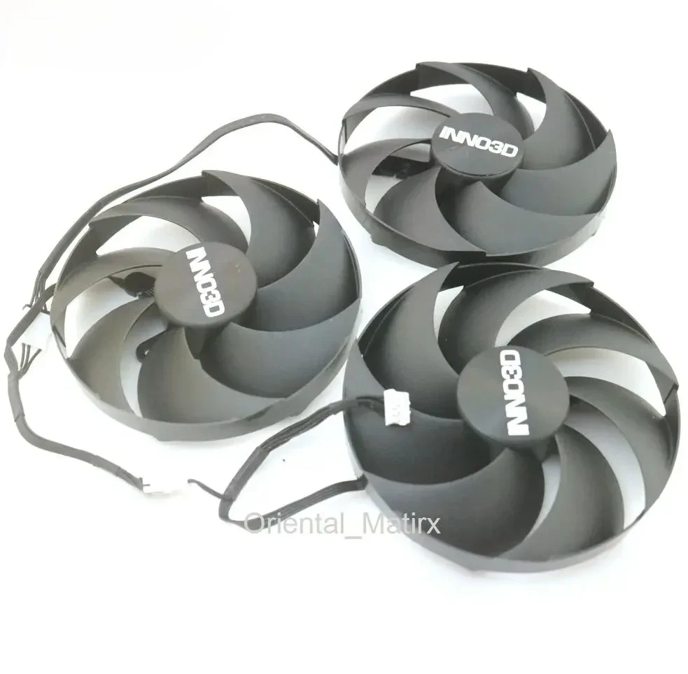 3pcs/lot FD10020M12D DC12V 0.45A 99mm 4Pin VGA Fan For INNO3D RTX4080 RTX4090 RTX4090D X3 Graphics Card Cooling Fan