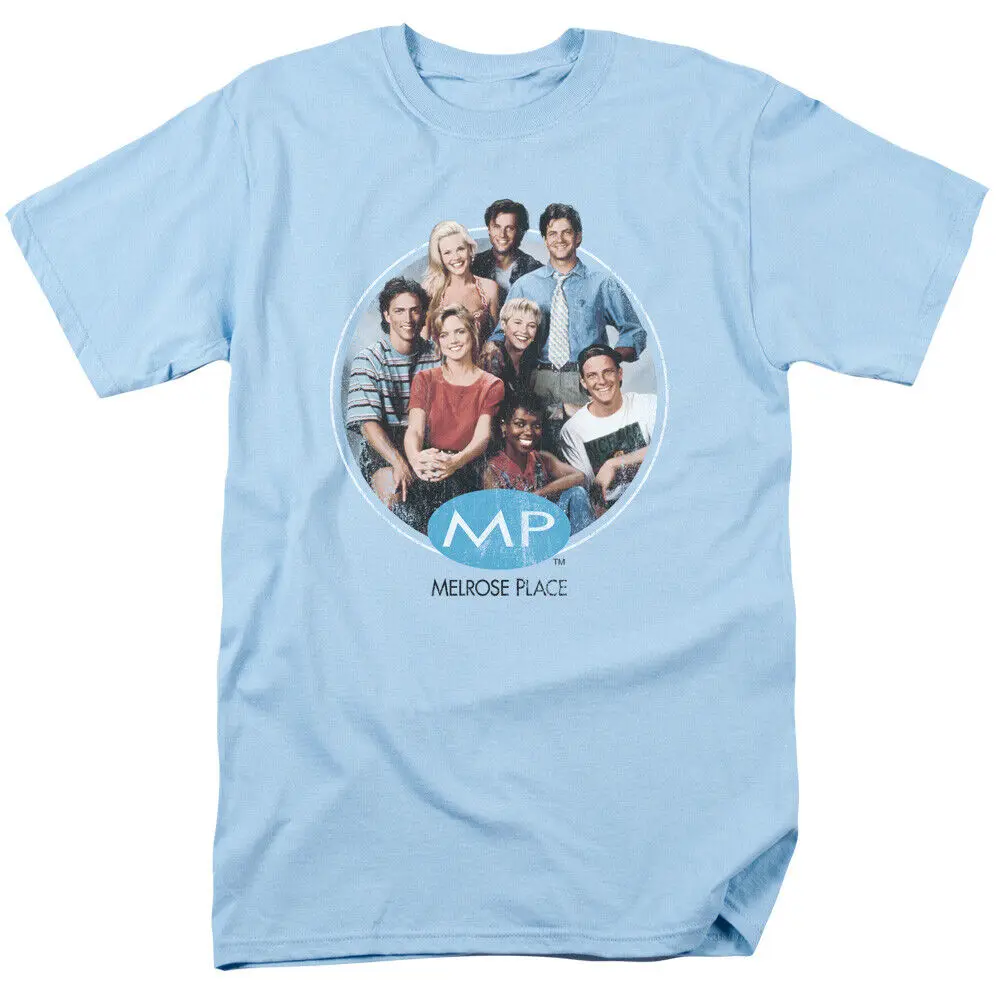 Melrose Place Season 1 Original Cast T Shirt Mens Licensed Classic TV Light Blue