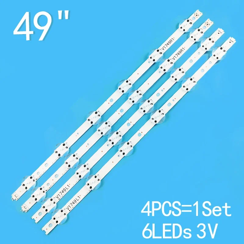 New 4PCS/lot For 49''V17 ART3 LC490DGG 49UV340C 49UJ6565 49UJ670V 49UJ651V 49UJ701V 49UJ634V 49UJ630V