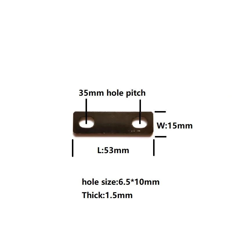 4pcs Busbar Battery 35mm Hole Central Pitch Nickel Plating Copper Connector Contact M6 Hole Size For LiFePO4 Lithium Cells