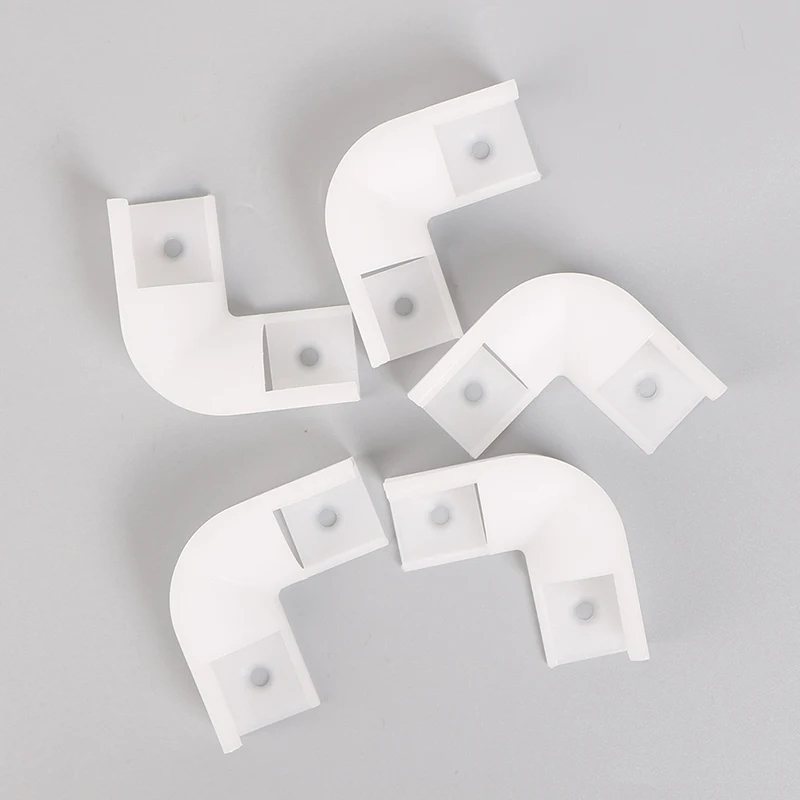 NEW 5PCS Environmentally Plastic 90 Degree Corner Connector Led Corner Profile Link 16*16mm Profile Joint