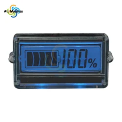 Waterproof Battery Capacity Tester Blue Backlight Display Lithium Battery Capacity Indicator Lipo li-ion Remaining Power Tester
