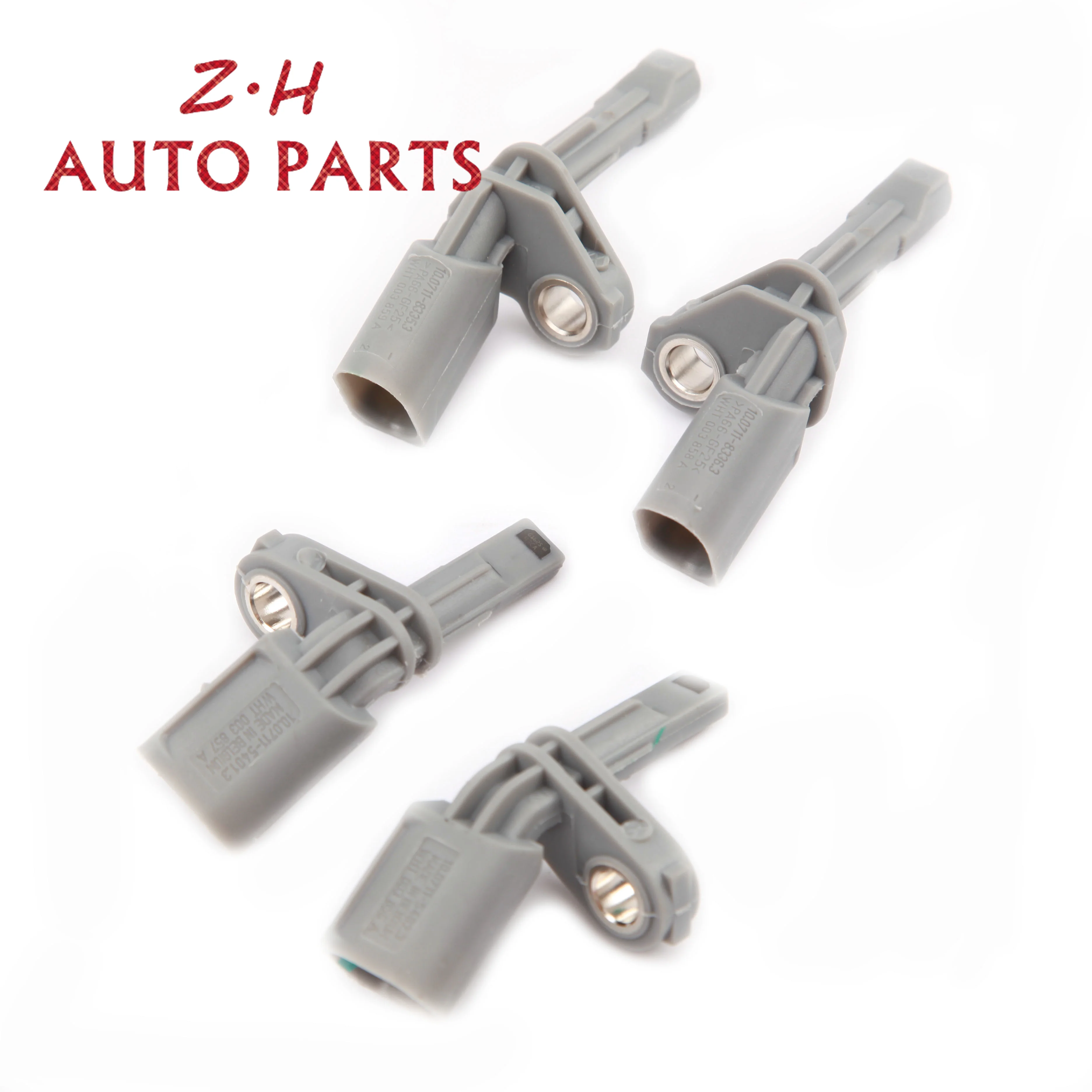 4Pcs Grey FWD ABS Wheel Speed Sensor WHT 003 859 A For Audi A3 Q3 TT VW Jetta MK5 Golf MK6 Passat B6 Seat Skoda 1K0927807A