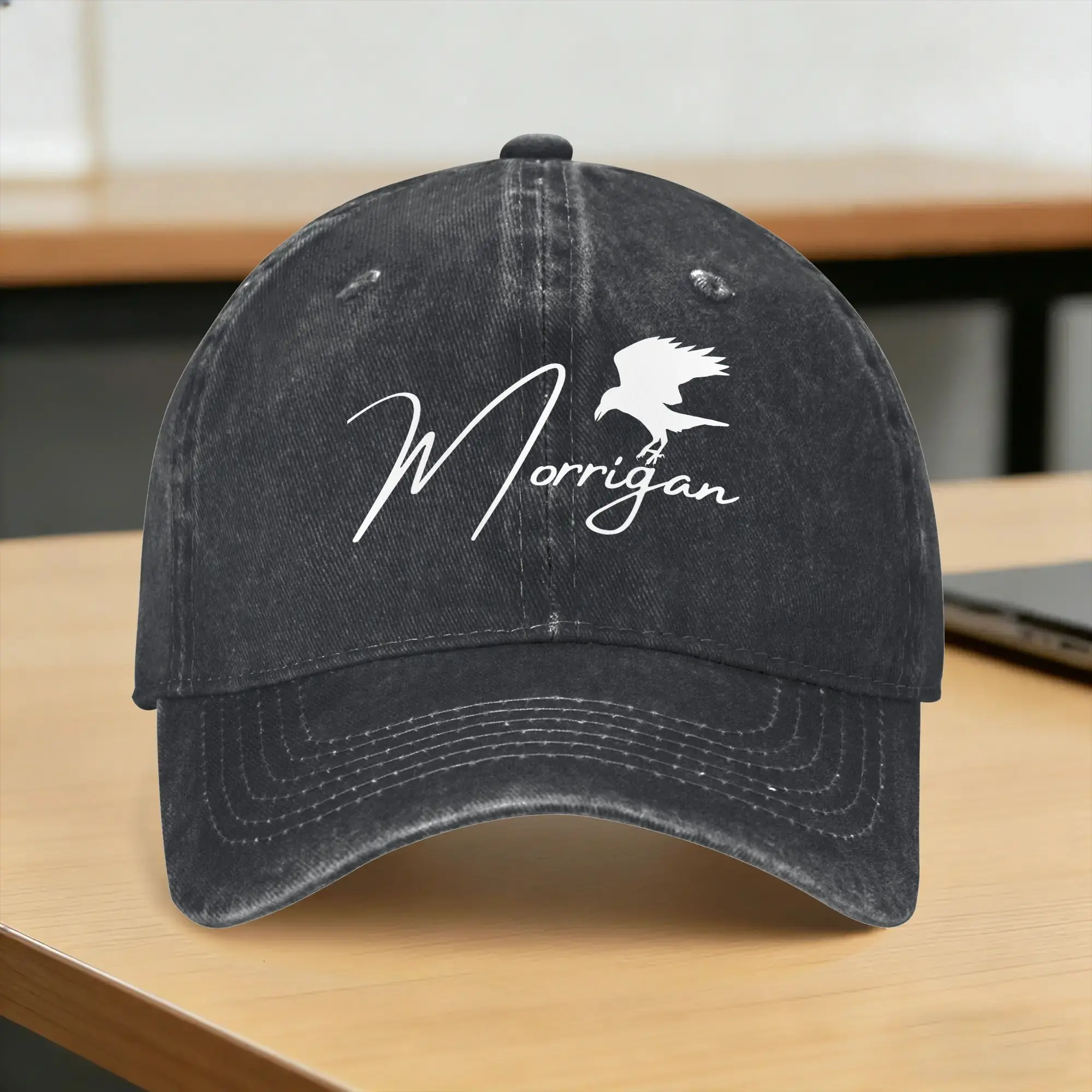 The Morrigan Celtic Goddess of War Washed Baseball Cap  y2k Cool Sun Trucker Hat Summer Female Male Running Hippie Baseball Caps