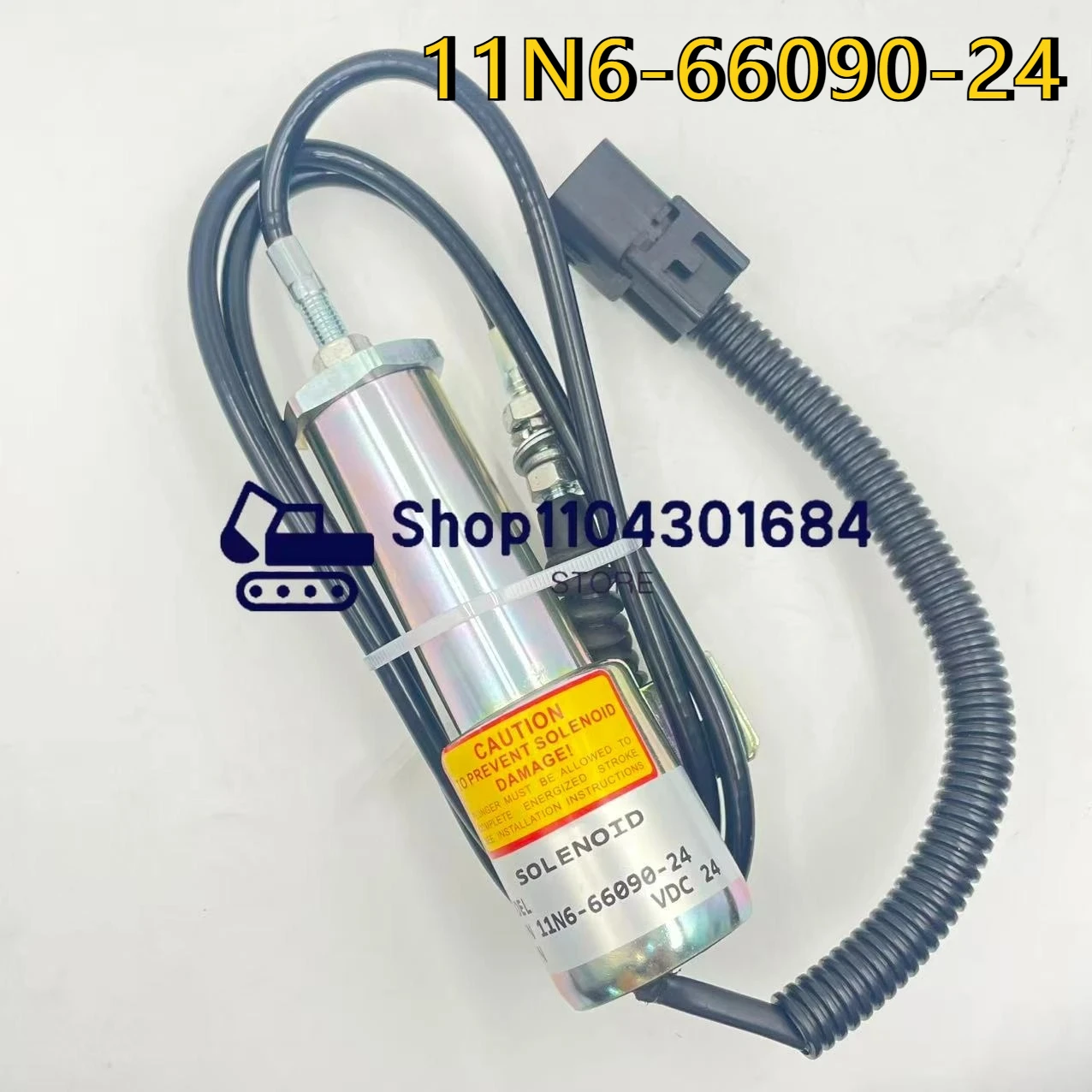 

Flameout Solenoid Valve 11N6-66090-24 11N6-666030-24 24V for R210/215-9-7 Excavator Shutdown Shutoff Stop Solenoid Valve