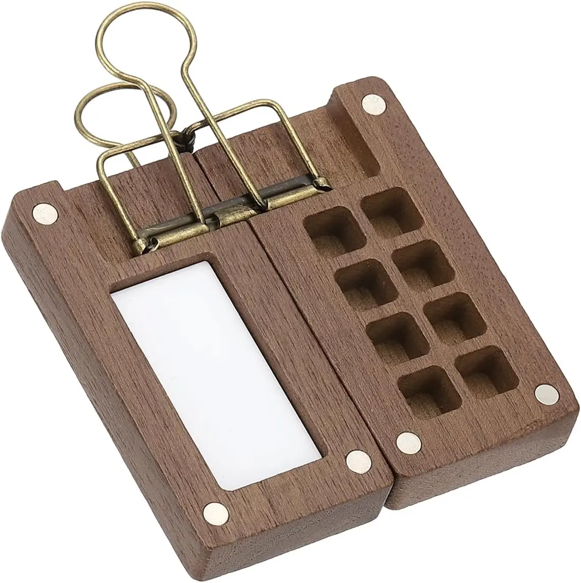 Mini paleta de colores portátil de 8/15 rejillas, paleta de colores de acuarela para cuaderno de bocetos, paleta de colores de viaje magnética de bolsillo con bandeja mixta, arte