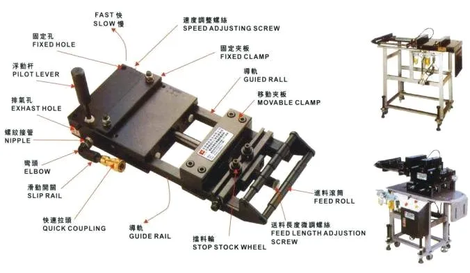 Prezzo di fabbrica Alimentatore pneumatico AF-1C Alimentatore d'aria Alimentatore automatico per lamiera Macchina per la produzione di bastoncini con asta tonda in legno