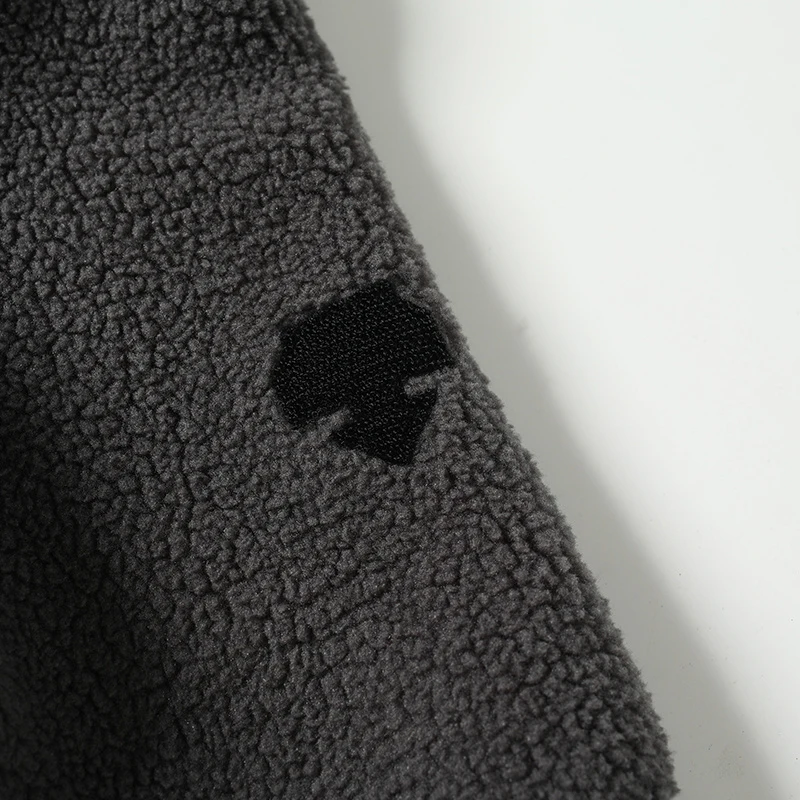 Giacca in pile di pelle di agnello con colletto rialzato e maniche lunghe, abbigliamento caldo in cotone, giunture alla moda, nuovo stile invernale