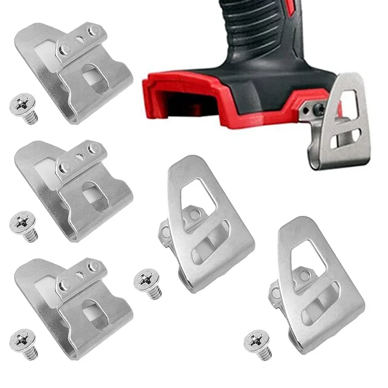 1/2/3PCS Electric Tool Belt Clip Hook with Screw for Milwaukee 18V Impact Wrench Driver Hammer Drill Power Tool Accessories