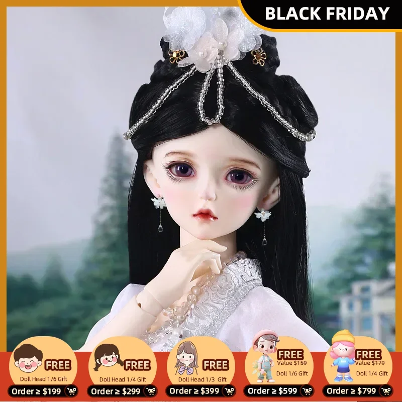 New arrival Chinese style BJD SD 1/3 AS Xiao Xue 60.5cm AnRu Free Eye Balls Fashion Shop Ball Joint Doll Gift