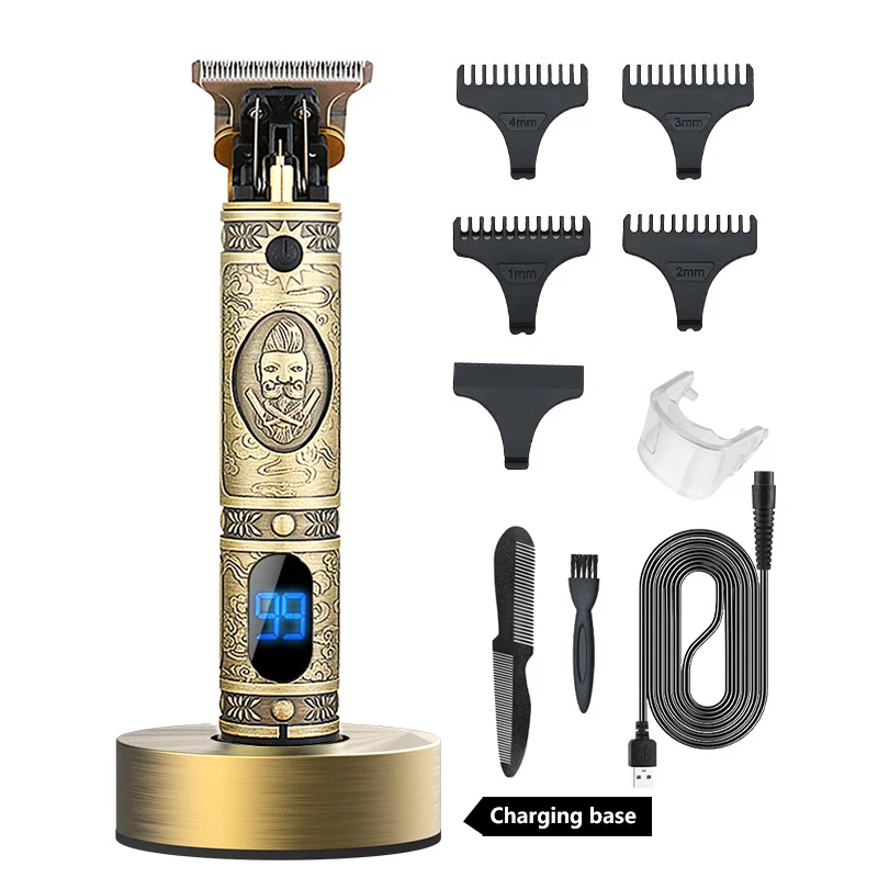 Electric Hair Clipper Rechargeable Shaver Beard trimmer Professional Hair Trimmer barber Cordless Men Hair Cutting Machine T9