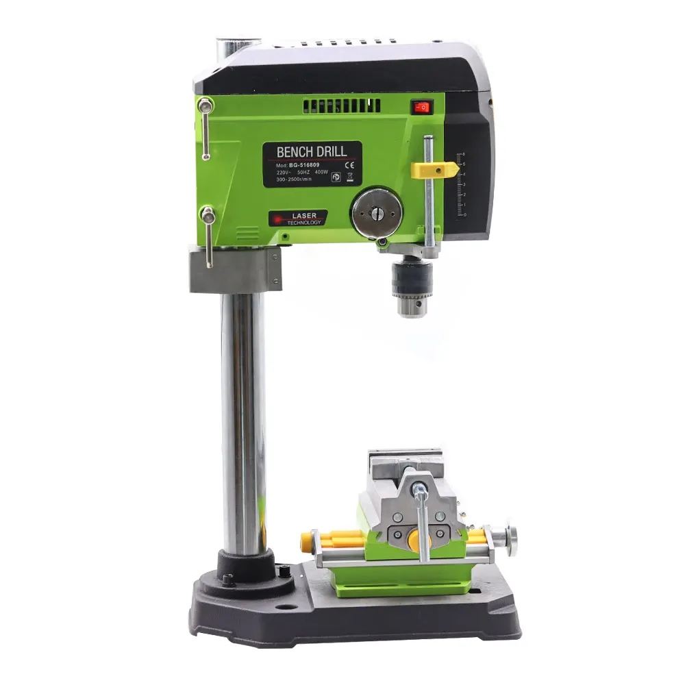 Digital display high precision bench drill Small household 220V industrial grade drilling and milling machine Mini