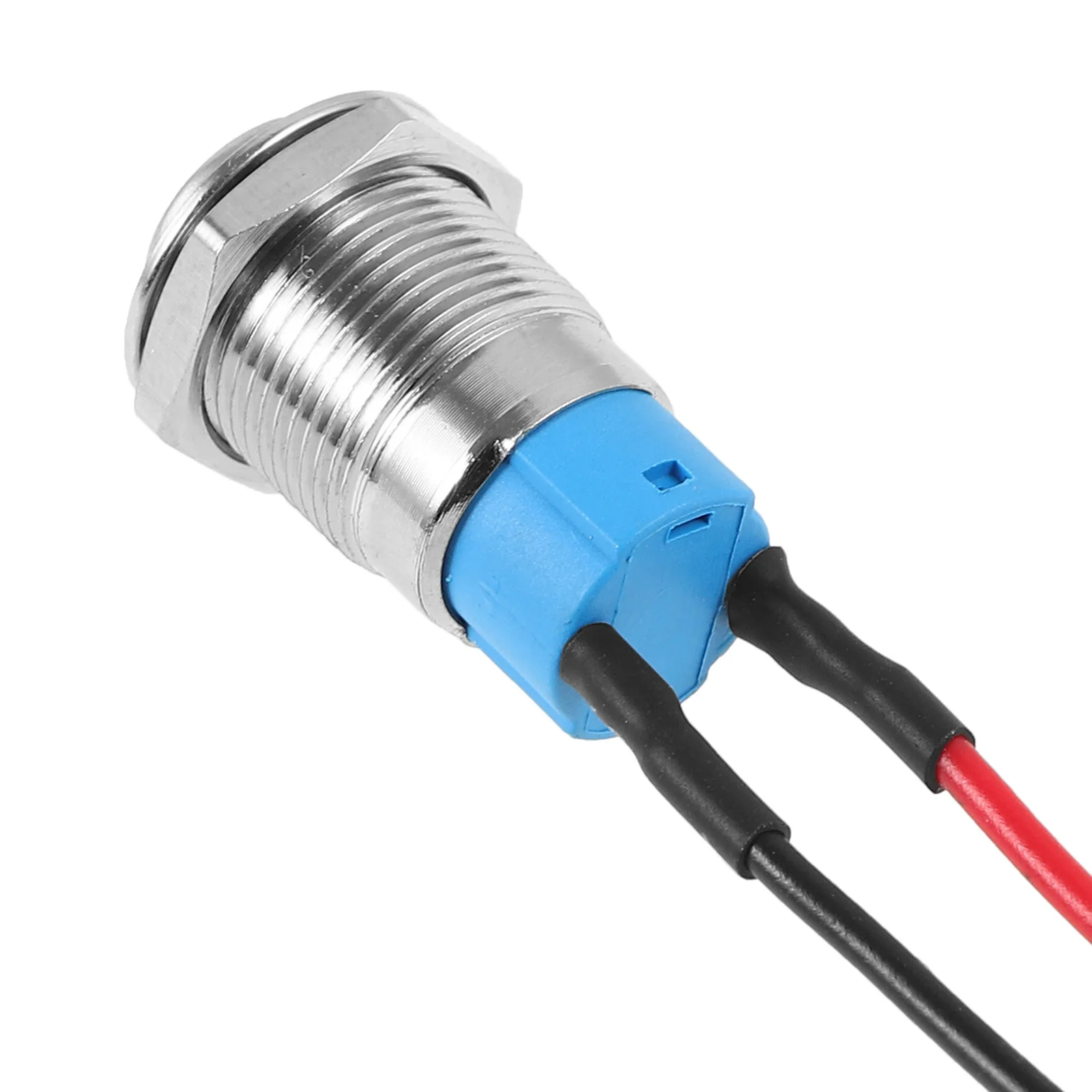 

2Pcs Push Button Switch Self-Locking Round Head Built-in Cable Instant Replacement Button for Car Marine Momentary Switch