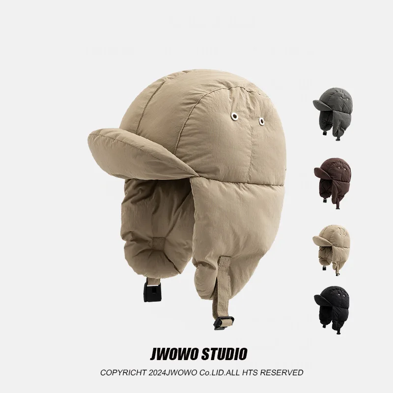 قبعة الصياد السفلية الفاخرة للشتاء خفيفة الوزن ودافئة للأذن، غطاء رأس ثلج مقاوم للرياح للجنسين مع قوة تعبئة عالية