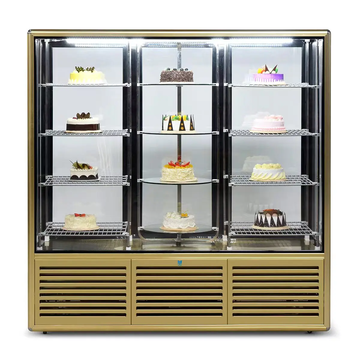 Glass cake freezer chiller display refrigerator cabinet display cabinet