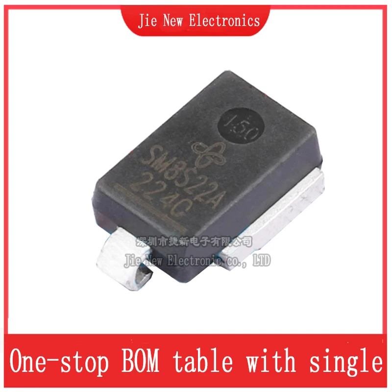 5PCS SM8S20A SM8S22A SM8S24A SM8S26A SM8S28A SM8S26AHE3_A/I Diodo TVS de Supressão de Transientes Estabilizador de Tensão DO-218AB Stabilo