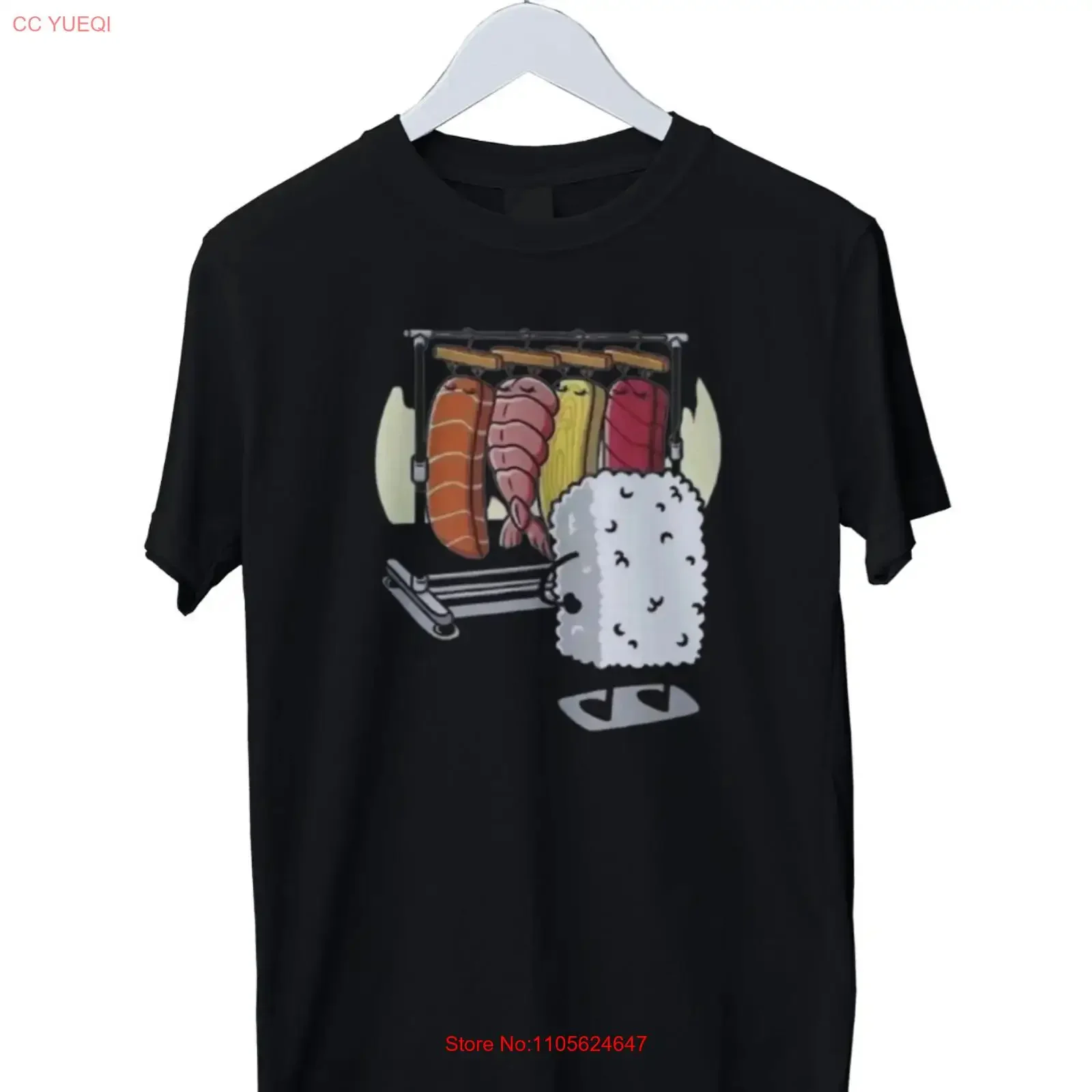 Sushi Wardrobe Print Mens T Shirt S M L XL 2 3 4 long or short sleeves vintage Washed Breathable homme Casual Stretched Unisex