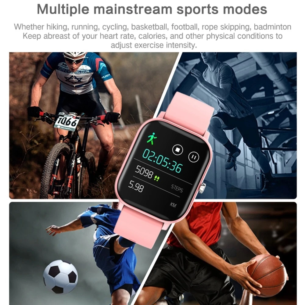 Imagem -05 - Relógio Inteligente Pulseira Homens Mulheres Relógio do Esporte Fitness Heart Rate Monitor Dormir Monitor Smartver Tracker para o Telefone Reloj Mujer p8