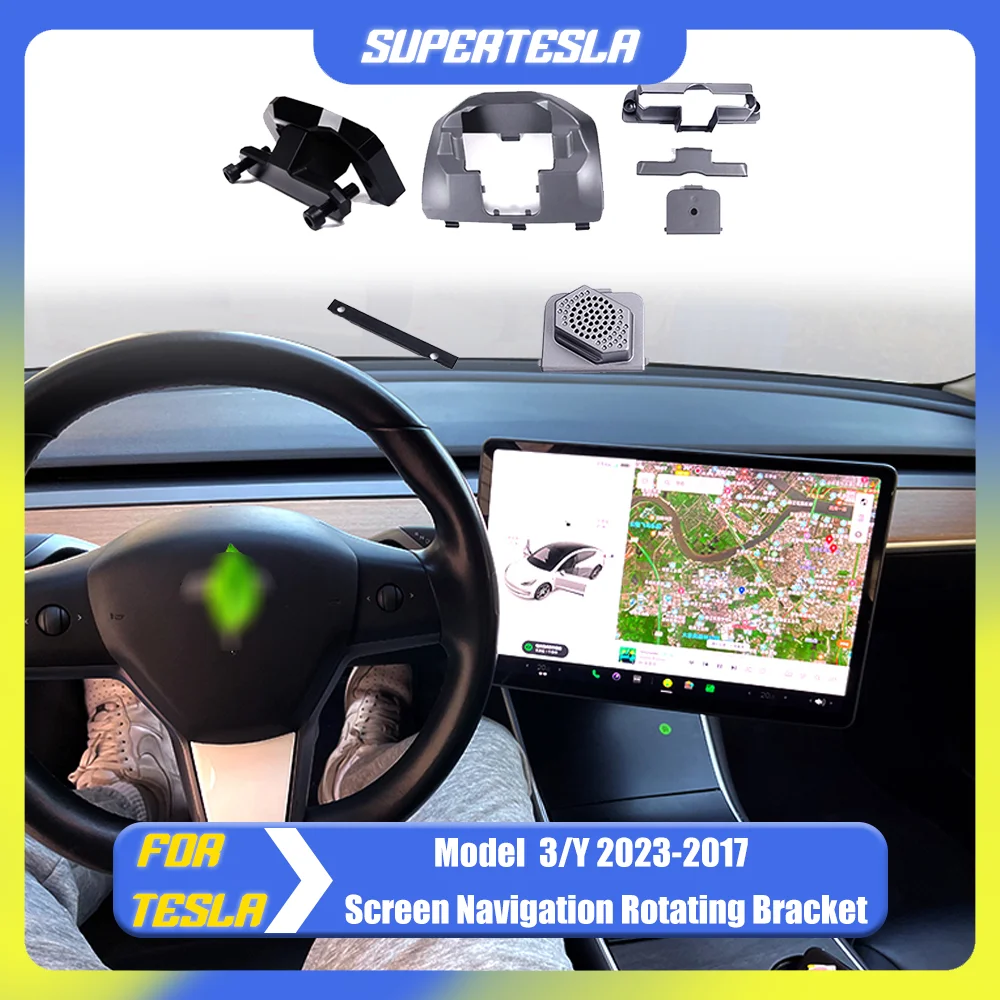 Swivel Mount for Tesla Model 3 2023-2017 Tilt Screen Rotate Display Bracket Model Y 2024 Rotary Monitor Switch Accessories