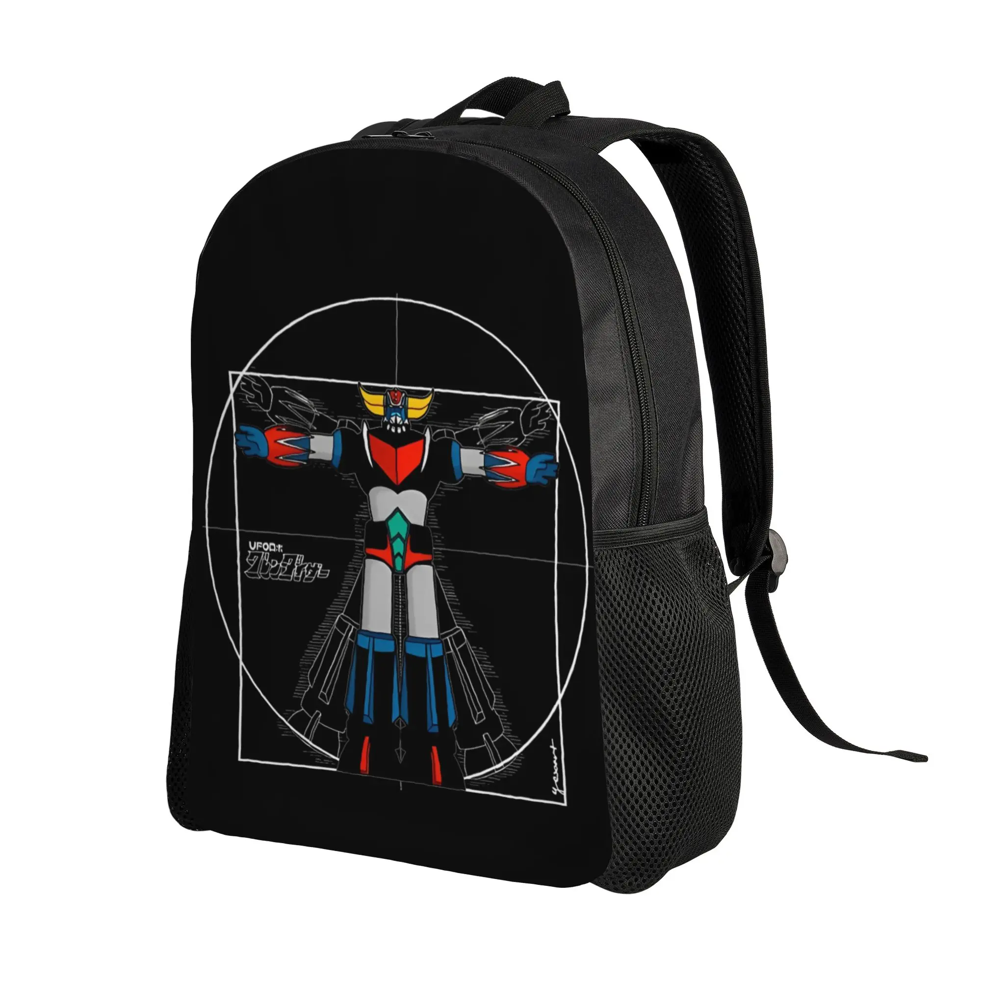 Vitru Grendizer Casual Backpack Outdoor Student Business Mazinger Z Anime Goldorak Daypack Laptop Computer Shoulder Bag