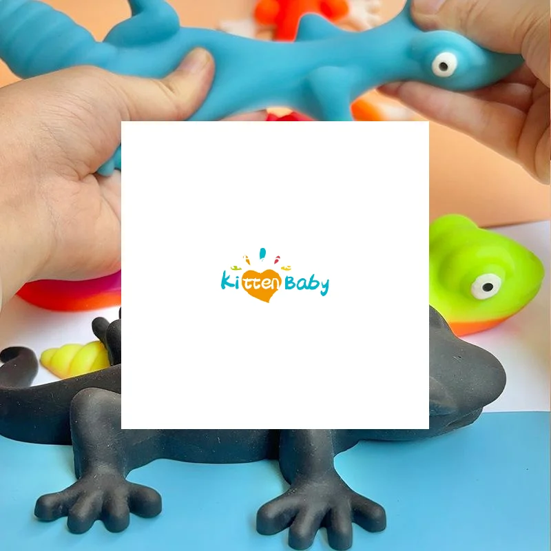 1 قطعة محاكاة السحلية اللعب الملونة الكرتون TPR بسط سحلية لعبة لينة الإجهاد الإغاثة ضغط تململ لعبة للأطفال #1