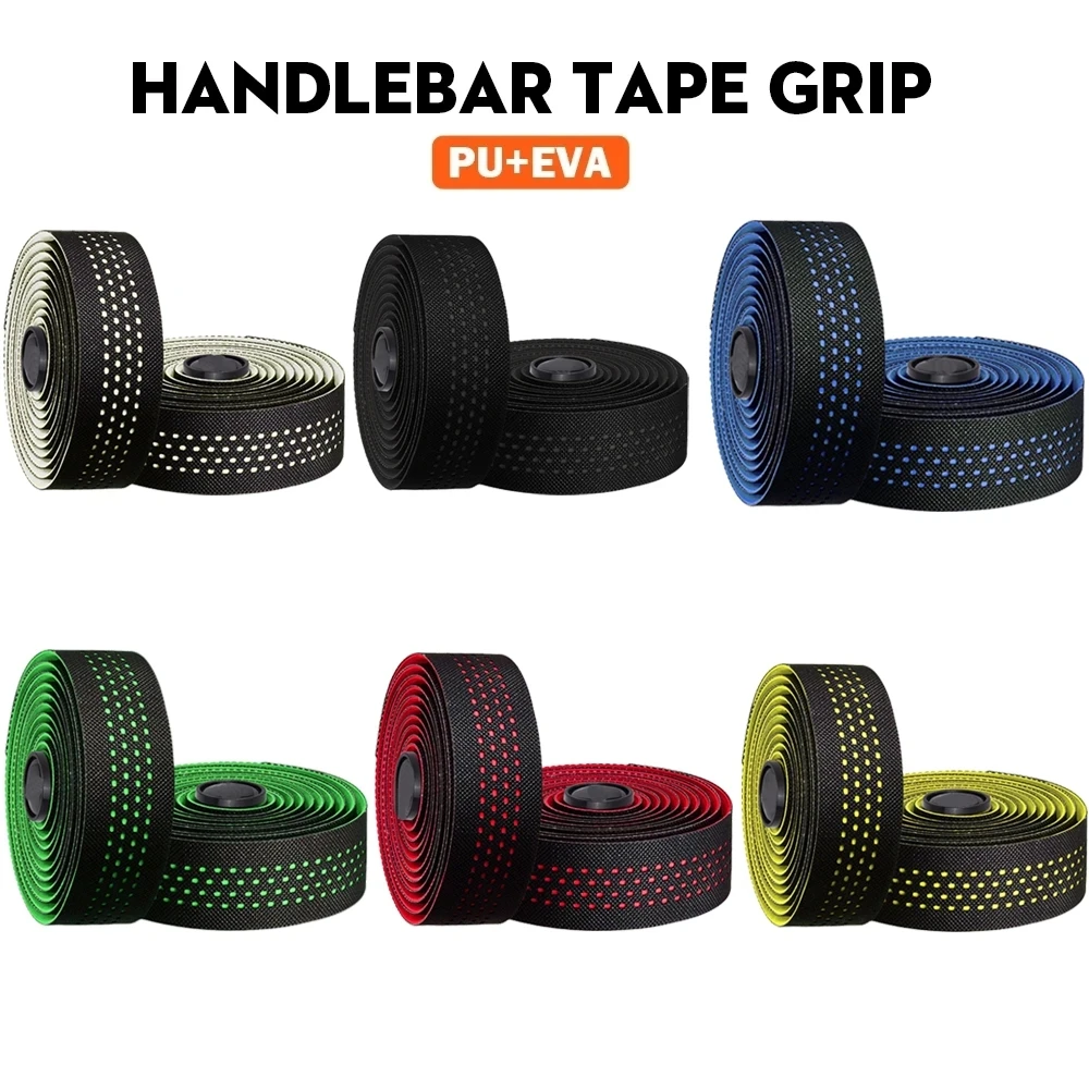 New Road Bike Tape Bicycle Handlebar Tapes Non-slip Breathable Comfortable 3K Carbon Woave PU Leather Tape Bicycle Accessories