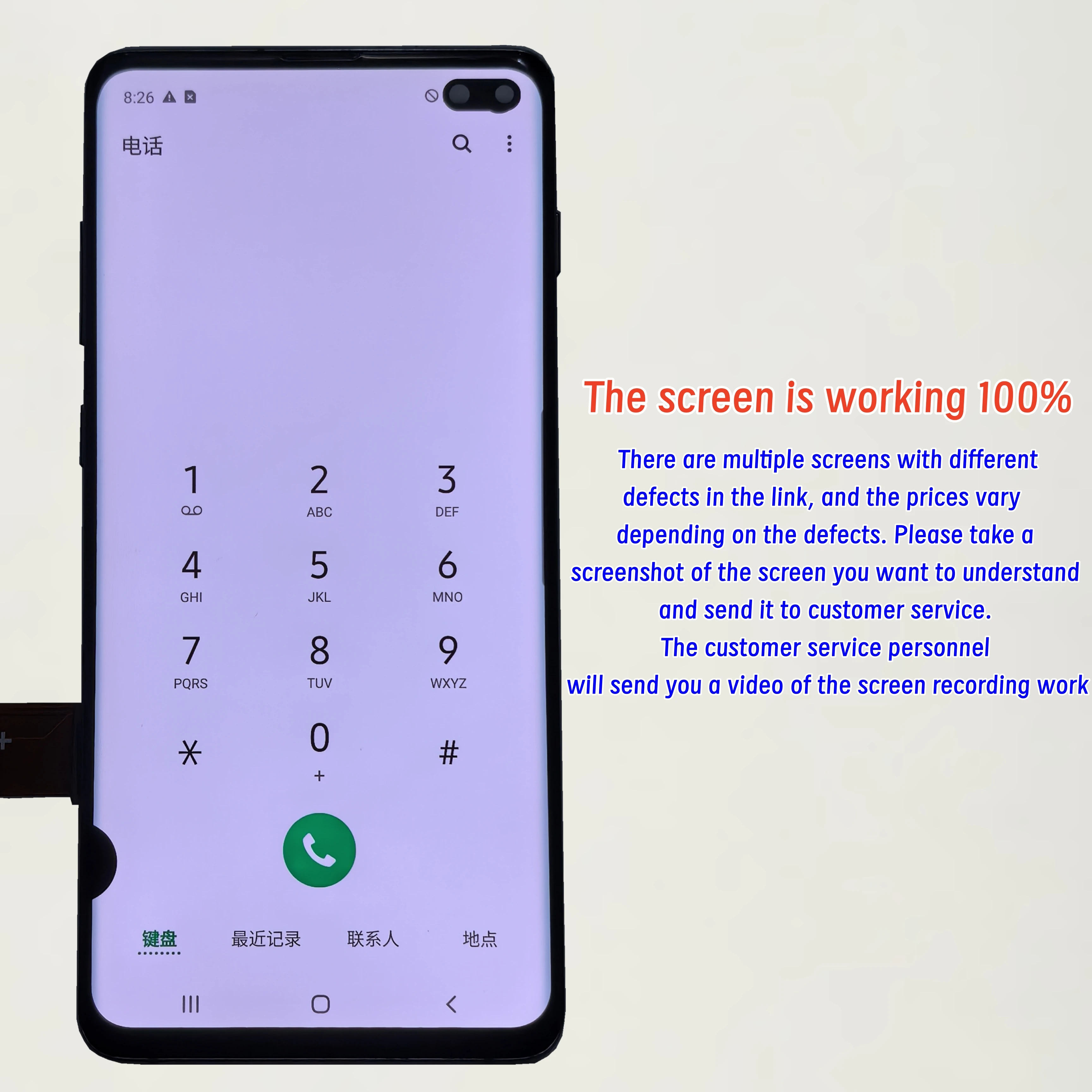 100% Sprawdzony Ekran Super AMOLED do Samsung Galaxy S10 Plus LCD G975 G9750 G975F/DS, Zamiennik Wyświetlacza LCD z Dotykiem — zdjęcie produktu 2