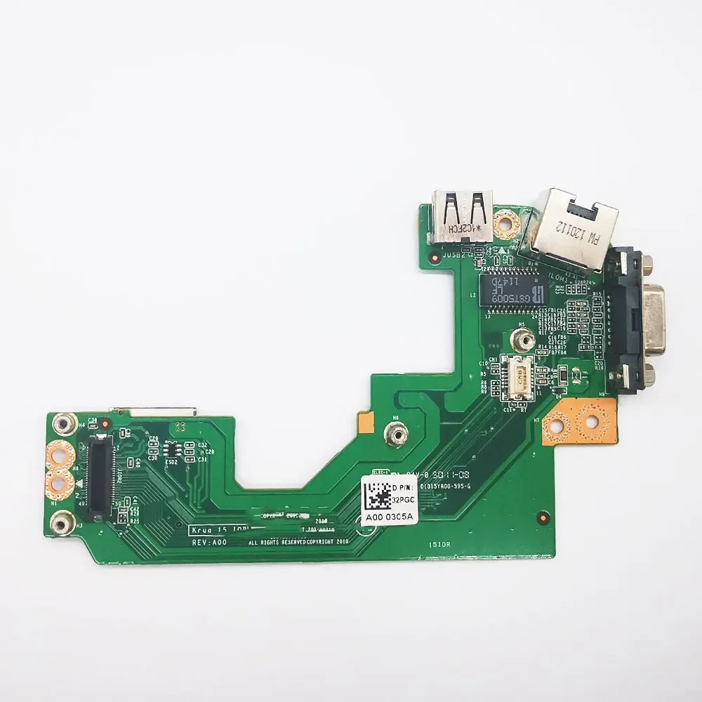 Per Dell Latitude E5520 laptop VGA Network Card RJ45 USB Jack Card Reader Board 032PGC 01015YA00-595-G