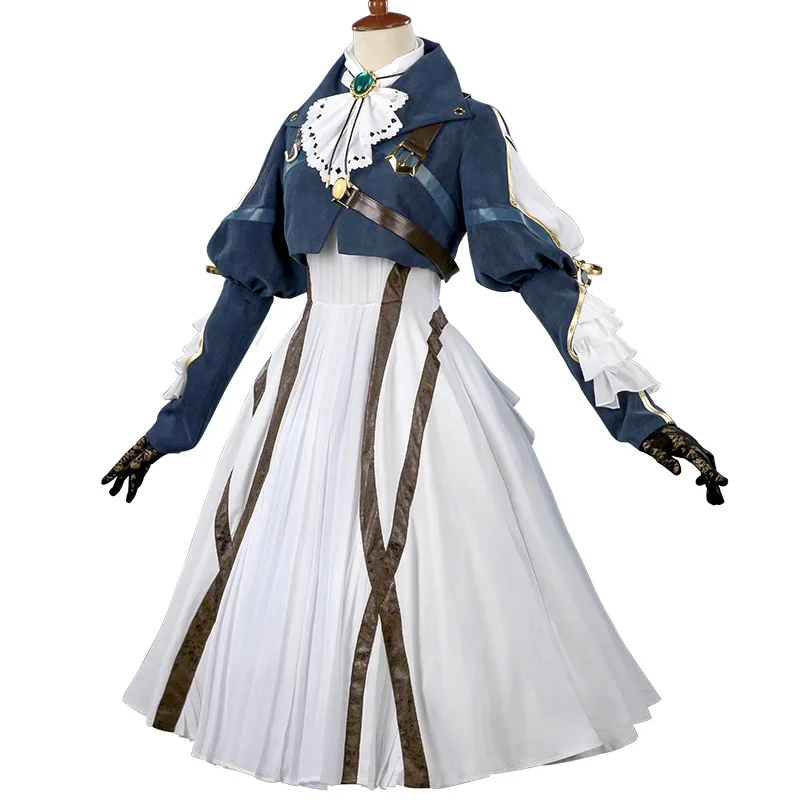 INSTOCK البنفسجي Evergarden تأثيري أنيمي البنفسجي Evergarden تأثيري DUDU-SR المرأة فستان زي أنيمي تأثيري البنفسجي بواسطة DUDU