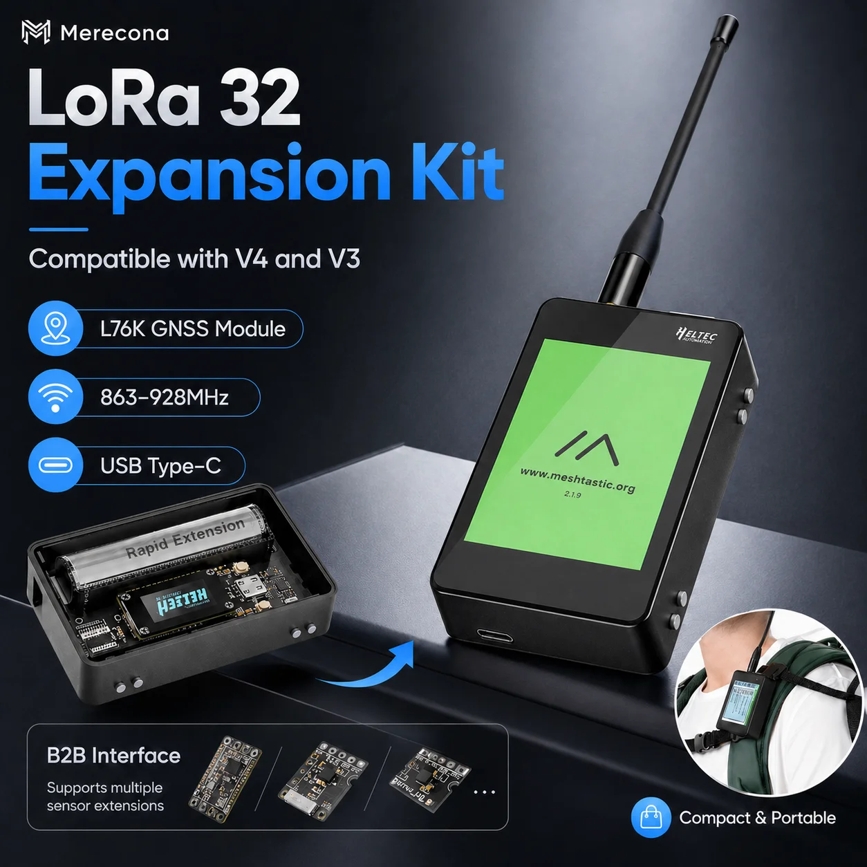 Heltec WiFi LoRa 32 Erweiterungskit V4 V3 für Meshtastic LoRaWAN ESP32S3 SX1262 Entwicklungsboard Mit GNSS-Modul Hohe Leistung 28dBm