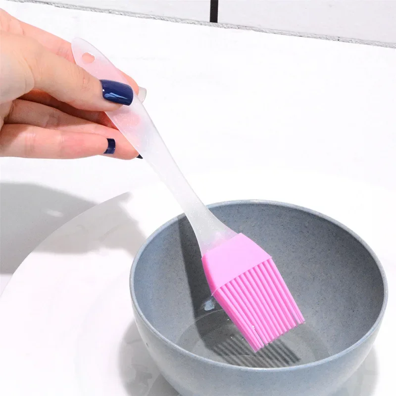 1pcs Cake Baking Barbecue Brush Home DIY Silicone Tools Eco-friendly Bread Oil Cream Cooking Basting Brush Silicon Kitchen Tools