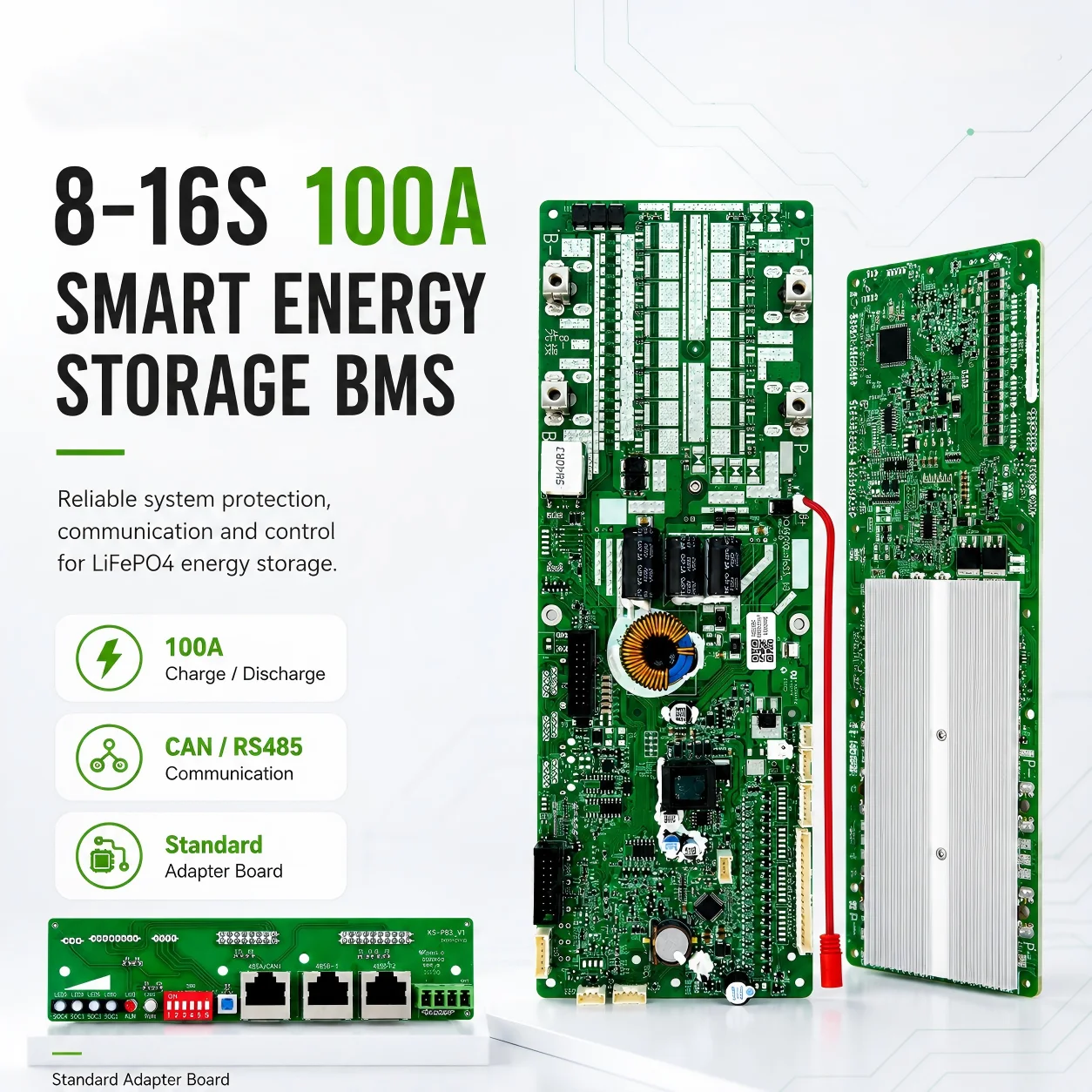 Ho33 KeSheng   LCD Display Smart Inverter BMS100A LiFePo4 Battery 8S 16S 24V 48V BMS Home Energy Storage