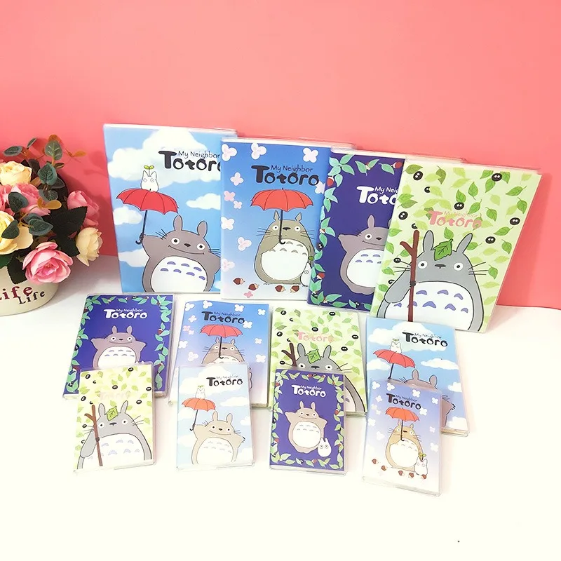 Notizbuch „My Neighbor Totoro“ mit farbigen Innenseiten und Kunststoffhülle, kreativer tragbarer Taschenplaner für Studenten, für den täglichen Gebrauch