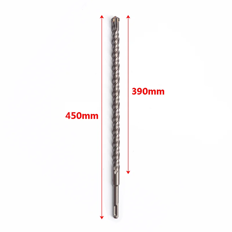 450mm 1pcs Extended Concrete Cross Drill Rotary Hammer Drill Bits For Wall Drilling SDS PLUS 8mm-32mm BIT DRILL