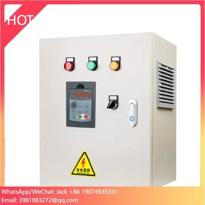 Caja de control de bomba de agua aikon incorporada con control de alarma contra incendios con panel táctil LCD de 10 pulgadas