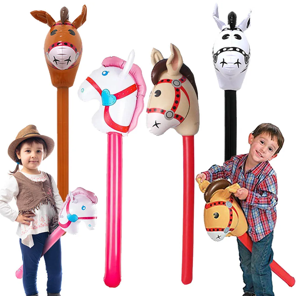 

2/8/20pcs Horse Party Inflatable Toys Kids Boys Girls Horse Racing Theme Birthday Party Decoration Supplies Children Gifts