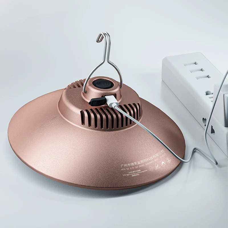 

USB Rechargeable LED Camping Lights 2 Modes Hanging Tent Lanterns Outdoor Emergency Lights Garden Decoration Lamp